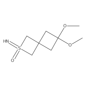 2-Imino-6,6-dimethoxy-2lambda6-thiaspiro[3.3]heptane 2-oxide Structure