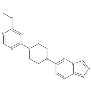 4-Methoxy-6-(4-{[1,2,4]triazolo[4,3-b]pyridazin-6-yl}piperazin-1-yl)pyrimidine结构式