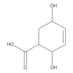 3-Cyclohexene-1-carboxylic acid, 2,5-dihydroxy- Structure
