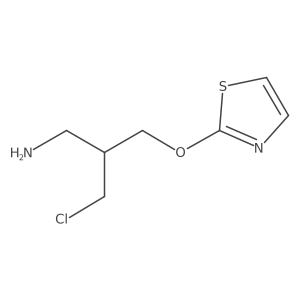 2-[3-Amino-2-(chloromethyl)propoxy]-1,3-thiazole Structure