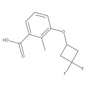 3-(3,3-Difluorocyclobutoxy)-2-methylbenzoic acid结构式