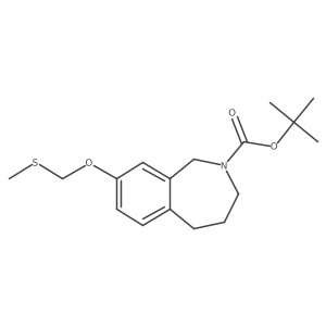 1,1-Dimethylethyl 1,3,4,5-tetrahydro-8-[(methylthio)methoxy]-2H-2-benzazepine-2-carboxylate结构式
