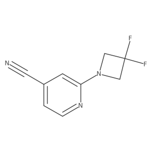 2-(3,3-Difluoro-azetidin-1-yl)-isonicotinonitrile结构式