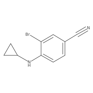 3-Bromo-4-(cyclopropylamino)-benzonitrile Structure