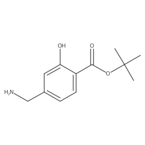 Tert-butyl 4-(aminomethyl)-2-hydroxybenzoate Structure