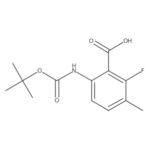 6-{[(Tert-butoxy)carbonyl]amino}-2-fluoro-3-methylbenzoic acid Structure