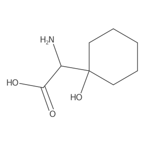 2-Amino-2-(1-hydroxycyclohexyl)acetic acid结构式