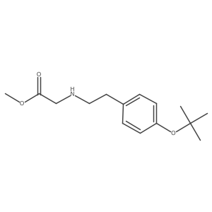 Methyl 2-({2-[4-(tert-butoxy)phenyl]ethyl}amino)acetate结构式