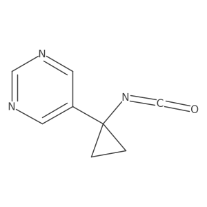 5-(1-Isocyanatocyclopropyl)pyrimidine Structure