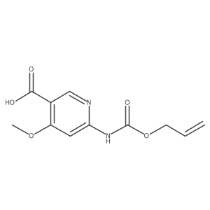 4-Methoxy-6-{[(prop-2-en-1-yloxy)carbonyl]amino}pyridine-3-carboxylic acid Structure