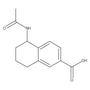 5-Acetamido-5,6,7,8-tetrahydronaphthalene-2-carboxylic acid结构式