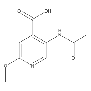 5-Acetamido-2-methoxypyridine-4-carboxylic acid结构式