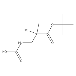 [3-(Tert-butoxy)-2-hydroxy-2-methyl-3-oxopropyl]carbamic acid结构式