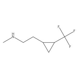 rac-methyl({2-[(1R,2S)-2-(trifluoromethyl)cyclopropyl]ethyl})amine Structure