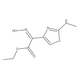 ethyl 2-(N-hydroxyimino)-2-[2-(methylamino)-1,3-thiazol-4-yl]acetate Structure