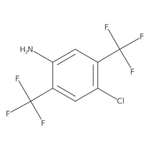 4-Chloro-2,5-bis(trifluoromethyl)aniline结构式