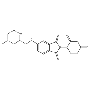 2-(2,6-dioxopiperidin-3-yl)-5-{[(4-methylpiperazin-2-yl)methyl]amino}-2,3-dihydro-1H-isoindole-1,3-dione结构式