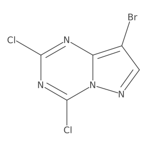 8-Bromo-2,4-dichloropyrazolo[1,5-a][1,3,5]triazine Structure