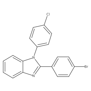 2-(4-Bromophenyl)-1-(4-chlorophenyl)benzimidazole结构式