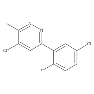 4-Chloro-6-(5-chloro-2-fluorophenyl)-3-methylpyridazine Structure