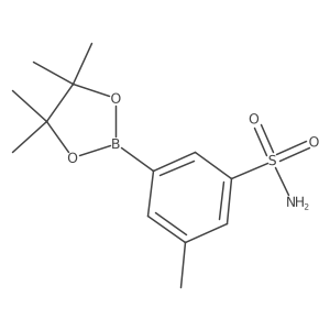 3-Methyl-5-(4,4,5,5-tetramethyl-1,3,2-dioxaborolan-2-yl)benzenesulfonamide Structure