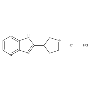 3-{3H-imidazo[4,5-b]pyridin-2-yl}pyrrolidine dihydrochloride结构式