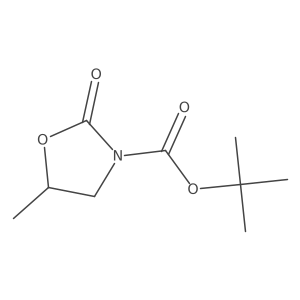 Tert-butyl 5-methyl-2-oxooxazolidine-3-carboxylate Structure