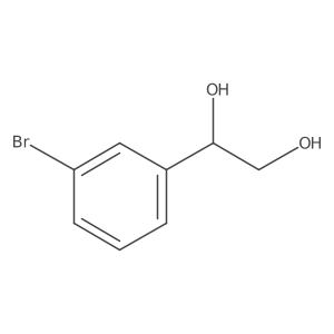 1-(3-Bromophenyl)ethane-1,2-diol结构式