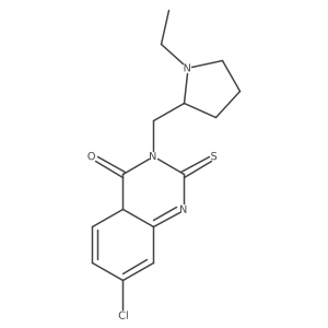 7-chloro-3-[(1-ethylpyrrolidin-2-yl)methyl]-2-sulfanylidene-4aH-quinazolin-4-one Structure