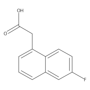 6-Fluoronaphthalene-1-acetic acid Structure