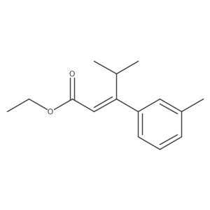 2-Pentenoic acid, 4-methyl-3-(3-methylphenyl)-, ethyl ester, (Z)- Structure