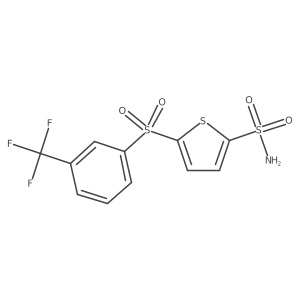 2-Thiophenesulfonamide,5-[[3-(trifluoromethyl)phenyl]sulfonyl]-结构式
