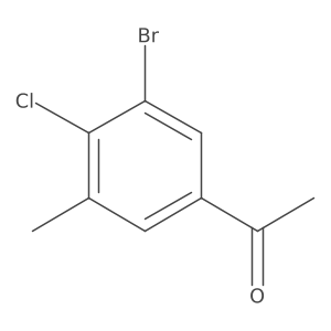 Ethanone, 1-(3-bromo-4-chloro-5-methylphenyl)-结构式