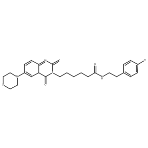 N-[2-(4-chlorophenyl)ethyl]-6-[6-(morpholin-4-yl)-4-oxo-2-sulfanylidene-1,2,3,4-tetrahydroquinazolin-3-yl]hexanamide结构式