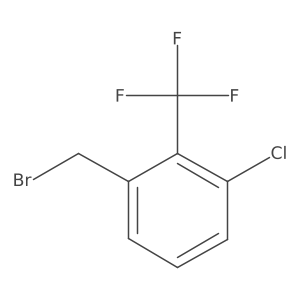 Benzene, 1-(bromomethyl)-3-chloro-2-(trifluoromethyl)- Structure