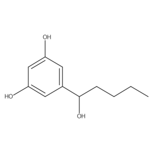 5-(1-Hydroxypentyl)benzene-1,3-diol结构式