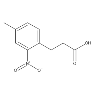 4-Methyl-2-nitrobenzenepropanoic acid结构式