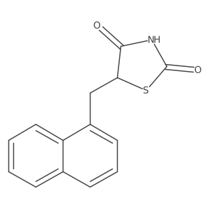 5-Naphthalen-1-ylmethylthiazolidine-2,4-dione Structure