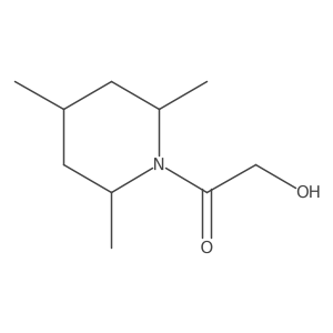 2-Hydroxy-1-(2,4,6-trimethyl-1-piperidinyl)ethanone Structure