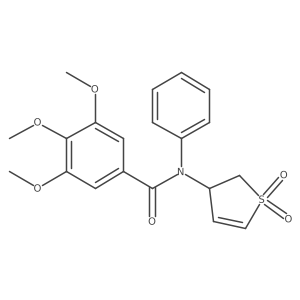 N-(1,1-dioxido-2,3-dihydrothiophen-3-yl)-3,4,5-trimethoxy-N-phenylbenzamide结构式
