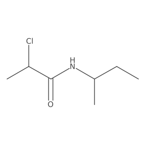 N-(butan-2-yl)-2-chloropropanamide结构式