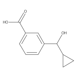 3-[Cyclopropyl(hydroxy)methyl]benzoic acid Structure
