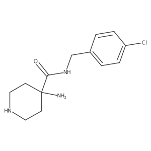 4-Amino-N-(4-chlorobenzyl)piperidine-4-carboxamide Structure