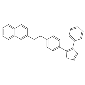 2-[4-(4-Pyridin-4-yl-isoxazol-5-yl)-phenoxymethyl]-quinoline Structure