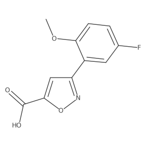3-(5-Fluoro-2-methoxyphenyl)-1,2-oxazole-5-carboxylic acid Structure
