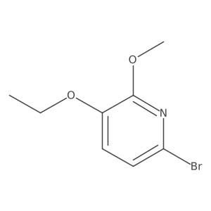 6-Bromo-3-ethoxy-2-methoxypyridine结构式