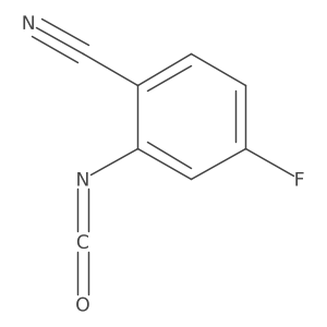 4-Fluoro-2-isocyanatobenzonitrile结构式
