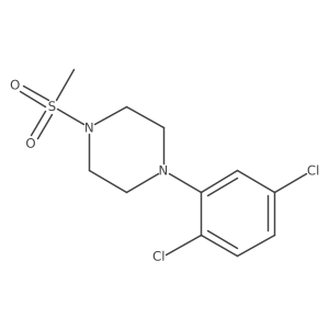 1-(2,5-Dichlorophenyl)-4-(methylsulfonyl)piperazine结构式