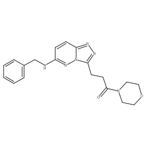 3-[6-(Benzylamino)[1,2,4]triazolo[4,3-b]pyridazin-3-yl]-1-(morpholin-4-yl)propan-1-one结构式