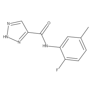 N-(2-fluoro-5-methylphenyl)-1H-1,2,3-triazole-5-carboxamide Structure